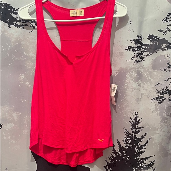 Hollister Tops - NWT Hollister Women's Vibrant Pink Racerback Tank Top